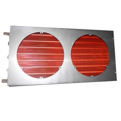 Condensador de tubo de cobre y aletas de cobre