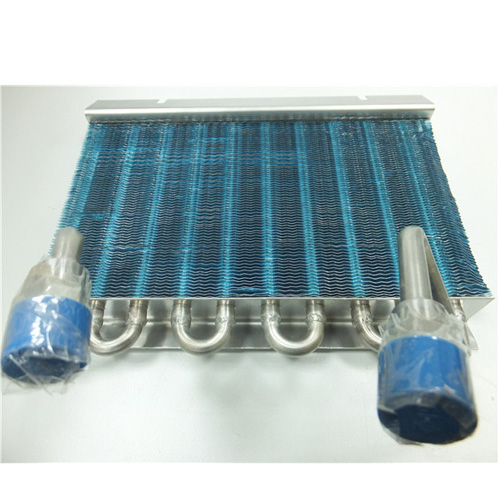 Evaporador de tubo de acero inoxidable y aletas de aluminio
