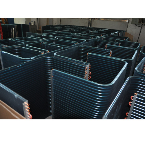 El condensador se utiliza para serpentín del ventilador